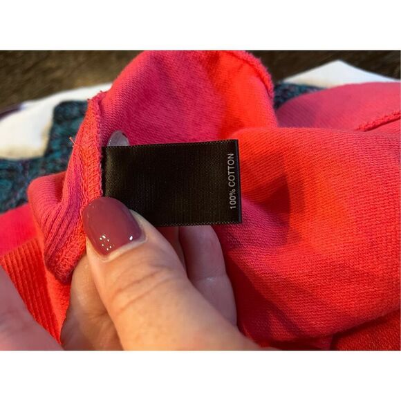 Avenue Pink Hawiain Print Short Sleeve Zip Up Jacket sz 26/28 EUC - Picture 8 of 8